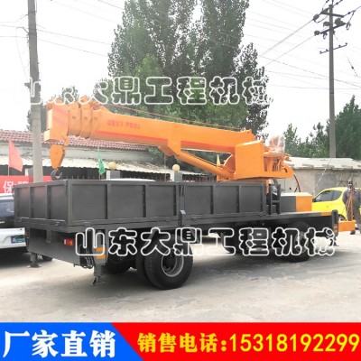 电线杆运输吊装一体车带吊车的四不像车10吨四不像随车吊批发价