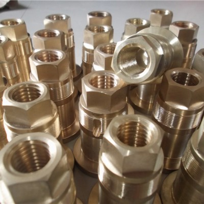 大型高力黄铜铜螺母加工定制生产