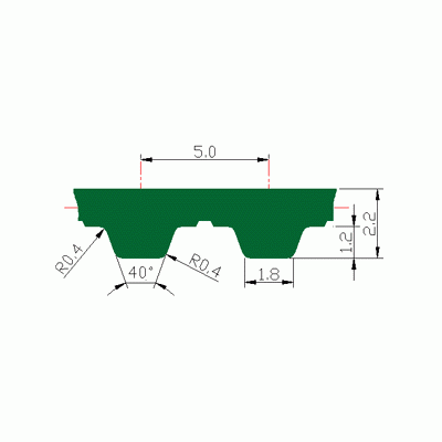 阪东bando-T5方型齿同步带