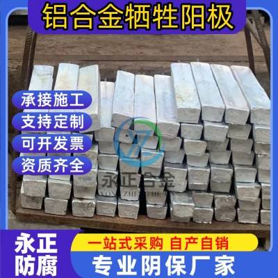 铝合金牺牲阳极船舶机械压载水舱防腐铝阳极AC-2铝块